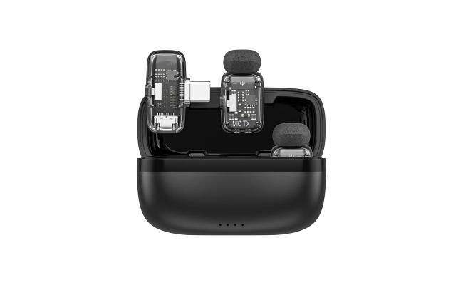 WiWU Wi-WM008 Dual Wireless Lavalier Microphone